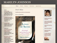Tablet Screenshot of marilynjohnson.net